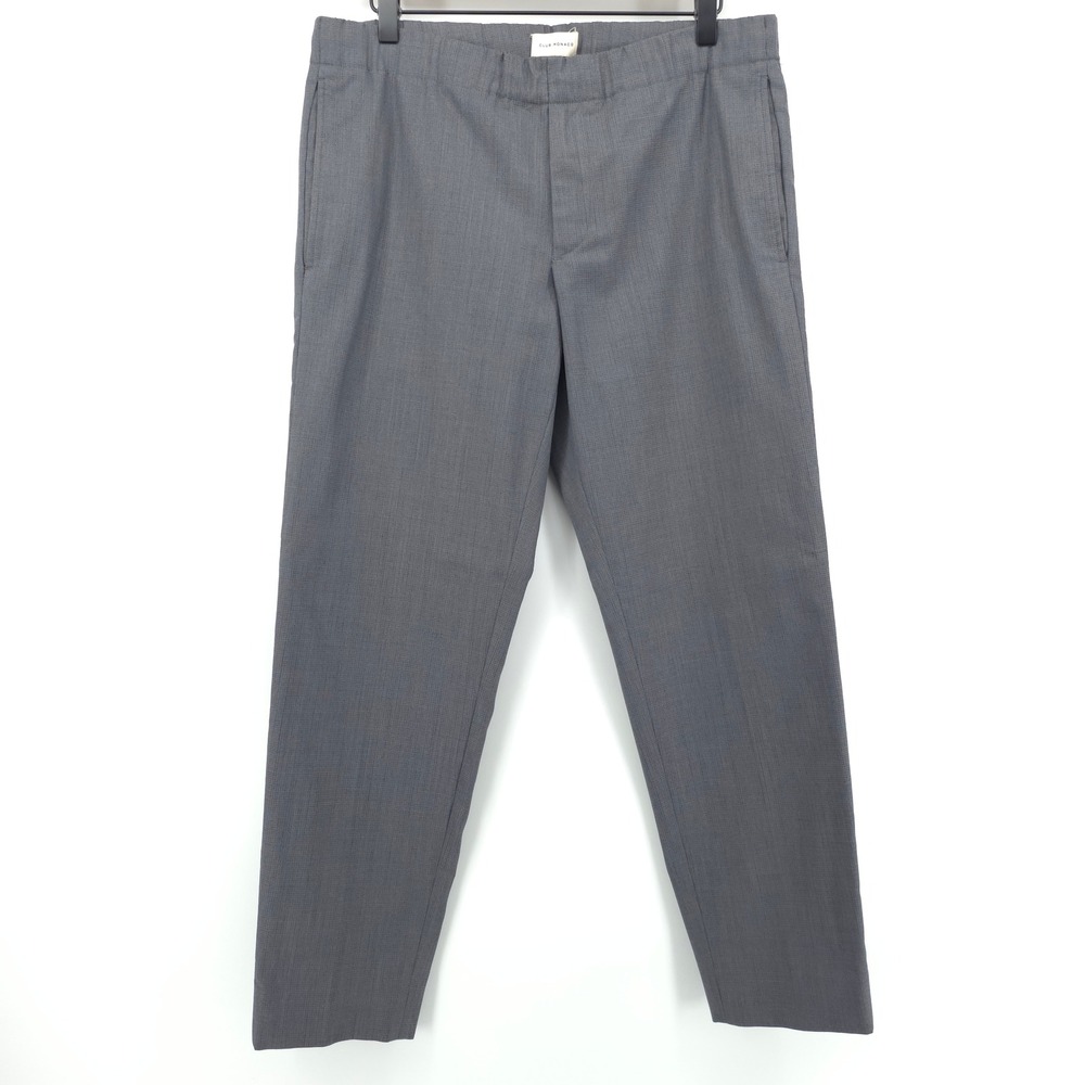 Club Monaco Mens Tapered Trousers XS Gray Wool Blend Elastic Waist Smart Casual